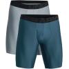 image:imageUnder Armour Mens MultiPack Performance Tech LongLeg Boxer Brief 9 Inseam AllDay Comfort414 Static Blue   Harbor Blue