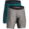 image:imageUnder Armour Mens MultiPack Performance Tech LongLeg Boxer Brief 9 Inseam AllDay Comfort716 Tourmaline Teal   Pewter