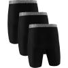 image:imageUnder Armour Mens MultiPack Performance Tech LongLeg Boxer Brief 9 Inseam AllDay ComfortBlackSteel WCastlerockl