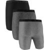 image:imageUnder Armour Mens MultiPack Performance Tech LongLeg Boxer Brief 9 Inseam AllDay ComfortSteel Heather Solid