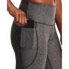image:imageUnder Armour Womens HeatGear Armour High Waisted Pocketed NoSlip LeggingsCharcoal Light Heather 019White