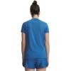image:imageUnder Armour Womens Tech Short Sleeve V Neck430 Aegean Blue   Blackout Navy
