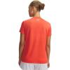 image:imageUnder Armour Womens Tech Short Sleeve V Neck690 Venom Red   White