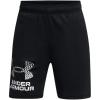 image:imageUnder Armour Boys Tech Logo Shorts001 Black   Mod Gray