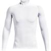 image:imageUnder Armour Mens Heatgear Armour Mock Long Sleeve TshirtWhiteBlack