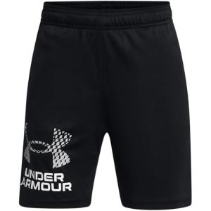 image:imageUnder Armour Boys Tech Logo Shorts001 Black   Mod Gray