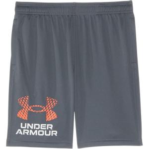 image:imageUnder Armour Boys Tech Logo Shorts025 Castlerock  White  Fire