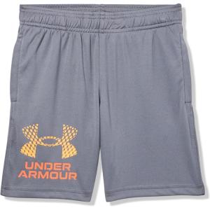 image:imageUnder Armour Boys Tech Logo Shorts026 Castlerock  Squad Orange  Orange Base