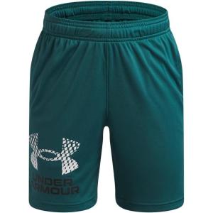 image:imageUnder Armour Boys Tech Logo Shorts338 Rack Green   White