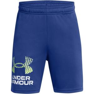 image:imageUnder Armour Boys Tech Logo Shorts432 Tech Blue   Morph Green