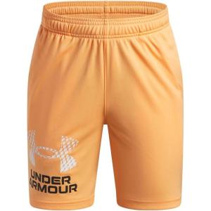 image:imageUnder Armour Boys Tech Logo Shorts870 Orange Bloc   White