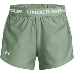 image:imageUnder Armour Girls Tech Play Up Shorts348 Silica Green  White  White