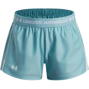 image:imageUnder Armour Girls Tech Play Up Shorts425 Blue Haze   White