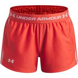 image:imageUnder Armour Girls Tech Play Up Shorts690 Venom Red   White