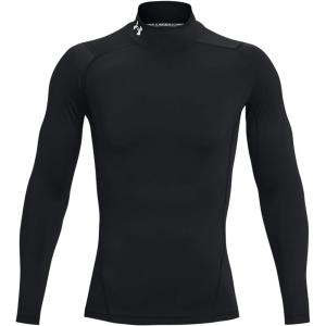image:imageUnder Armour Mens Heatgear Armour Mock Long Sleeve TshirtBlackWhite