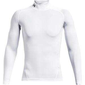 image:imageUnder Armour Mens Heatgear Armour Mock Long Sleeve TshirtWhiteBlack