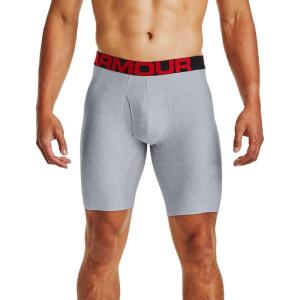 image:imageUnder Armour Mens MultiPack Performance Tech LongLeg Boxer Brief 9 Inseam AllDay ComfortMod Gray Light Heather 011Jet Gray Light Heather