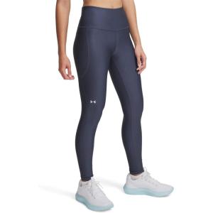image:imageUnder Armour Womens HeatGear Armour High Waisted Pocketed NoSlip Leggings044 Downpour Gray   White