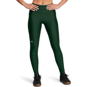 image:imageUnder Armour Womens HeatGear Armour High Waisted Pocketed NoSlip Leggings301 Forest Green   White