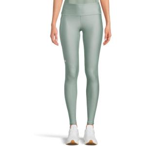 image:imageUnder Armour Womens HeatGear Armour High Waisted Pocketed NoSlip Leggings348 Silica Green   White