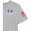 image:imageUnder Armour Boys New Freedom Flag TShirt036 Steel Light Heather   Red