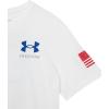 image:imageUnder Armour Boys New Freedom Flag TShirt100 White   Red
