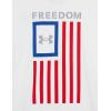 image:imageUnder Armour Boys New Freedom Flag TShirt100 White   Red