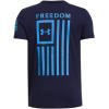 image:imageUnder Armour Boys New Freedom Flag TShirt410 Midnight Navy   Viral Blue