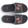 image:imageUnder Armour Mens Ignite Pro Slide SandalPitch GrayWhiteOrange Blast