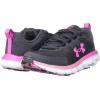 image:imageUnder Armour Womens Charged Assert 9 Running ShoeJet GrayPink ElixirRebel Pink