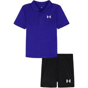 image:imageUnder Armour Boys 2piece Short Sleeve Polo and Shorts SetBlue Atlantis