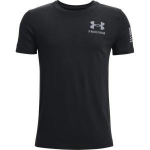 image:imageUnder Armour Boys New Freedom Flag TShirtBlack 001Steel