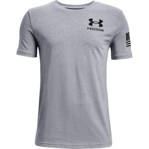 image:imageUnder Armour Boys New Freedom Flag TShirtSteel Light Heather 035Black