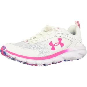 image:imageUnder Armour Womens Charged Assert 9 Running ShoeWhiteVictory BlueElectro Pink