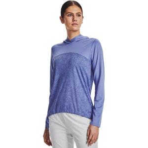 image:imageUnder Armour Womens Isochill Fusion Hoodie495 Baja Blue  Baja Blue  Deep Periwinkle