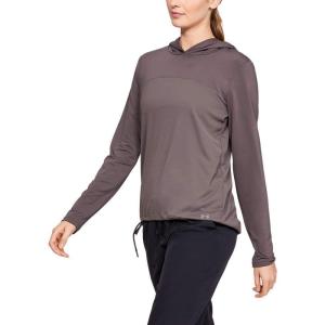 image:imageUnder Armour Womens Isochill Fusion HoodieAsh Taupe 057Tetra Gray