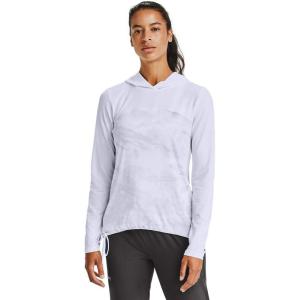 image:imageUnder Armour Womens Isochill Fusion HoodieWhite 101Pitch Gray