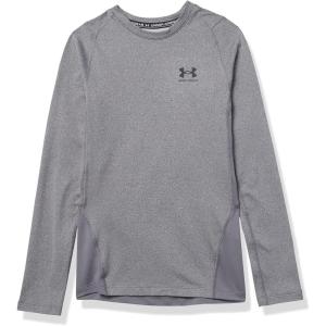image:imageUnder Armour Boys ColdGear Armour Long Sleeve TShirtCharcoal Light Heather 019Black