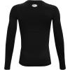 image:imageUnder Armour Boys HeatGear Armour LongSleeve TShirtBlack 001Pitch Gray