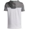 image:imageUnder Armour Boys Utility Short Sleeve Hoodie100 White  Castlerock  Aqua Float