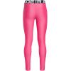 image:imageUnder Armour Girls HeatGear Leggings672 Super Pink   White