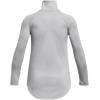 image:imageUnder Armour Girls Tech Graphic Half Zip Hoodie012 Mod Gray Light Heather   Metallic Silver