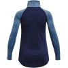 image:imageUnder Armour Girls Tech Graphic Half Zip Hoodie410 Midnight Navy   White