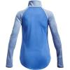 image:imageUnder Armour Girls Tech Graphic Half Zip Hoodie464 Water   Metallic Silver