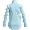 image:imageUnder Armour Girls Tech Graphic Half Zip Hoodie494 Stream   Metallic Silver