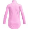 image:imageUnder Armour Girls Tech Graphic Half Zip Hoodie638 Stellar Pink   White