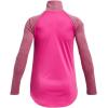 image:imageUnder Armour Girls Tech Graphic Half Zip Hoodie652 Rebel Pink   Metallic Silver