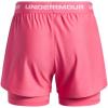 image:imageUnder Armour Girls Tech Play Up 2 in 1 Shorts672 Super Pink  Super Pink  White
