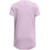 image:imageUnder Armour Girls Tech Print Big Logo Short Sleeve Crew543 Purple Ace   Provence Purple