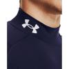 image:imageUnder Armour Mens HeatGear Armour Comp Mock Short Sleeve TShirtMidnight Navy 410White